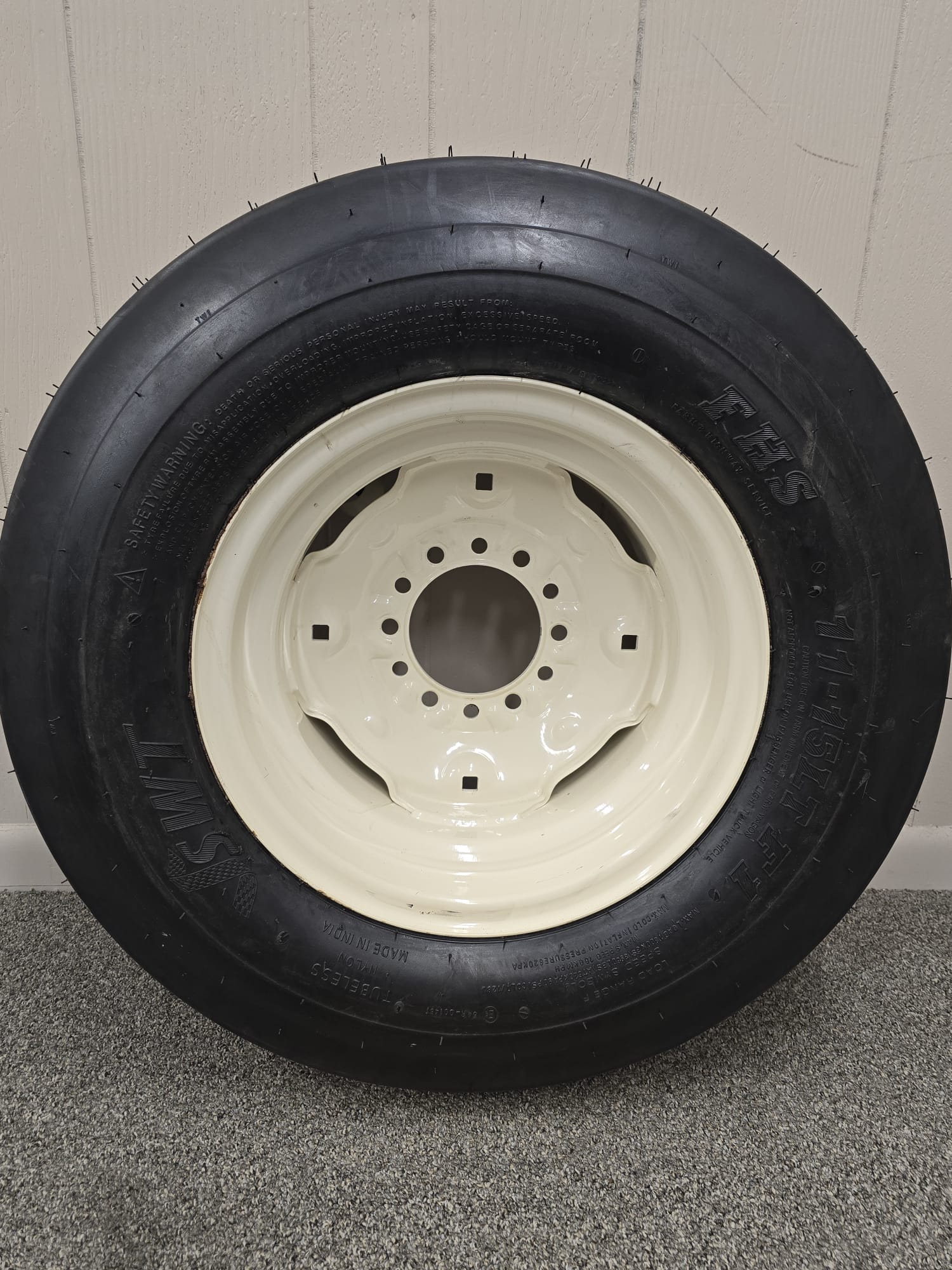 Assembly: 11‑15 F‑Ply Tire on  6‑Hole wheel for high‑speed DOT use . - AG Machinery Depot