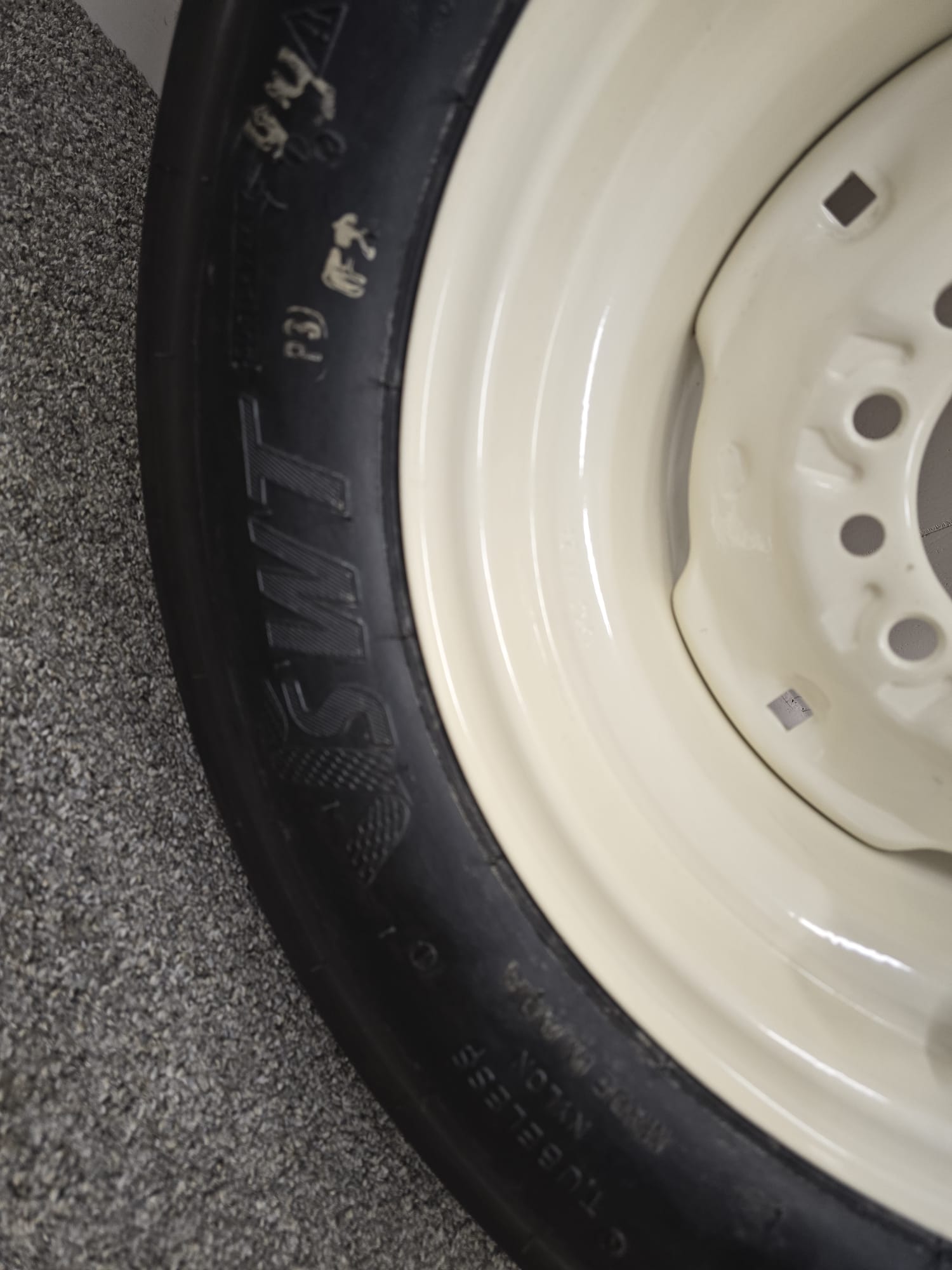 Assembly: 11‑15 F‑Ply Tire on  6‑Hole wheel for high‑speed DOT use . - AG Machinery Depot