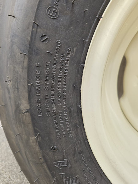 Assembly: 12.5L‑15 F‑Ply Tire on  6‑Hole wheel for high‑speed DOT use . - AG Machinery Depot