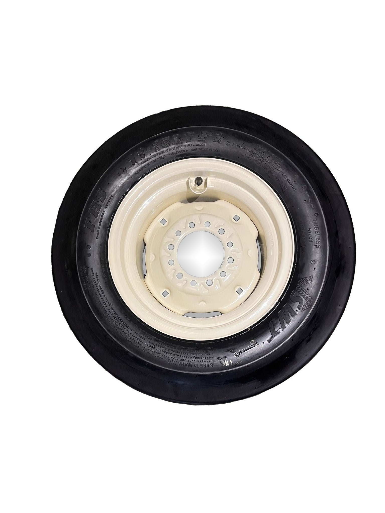 Wheel and Tire Assembly: 11L-15, PR - 12, TL, Tire, 6 Holes Wheel - AG Machinery Depot