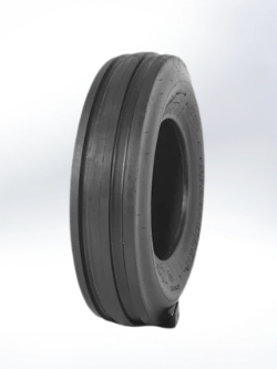 Single tire on a white background. 4 .00-12 Tractor Tire 4PR F-2 TUBETYPE