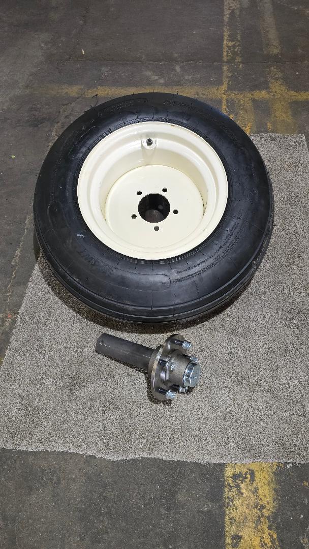 Hub , Spindle, Wheel and Tire Assembly:  Load Capacity 3,300 lb Per Tire: 11L-15, PR - 12, Extra Load, TL Tire, 5 Holes Bundle - AG Machinery Depot