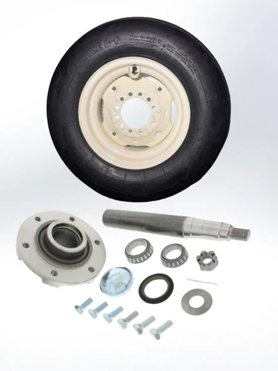 6 Lug Hub and Spindle 888 Bundle – Heavy Duty Trailer Axle Kit with Bearings