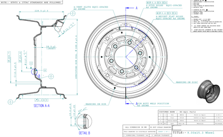Implement Wheel 9.00X15.3, 6 holes - AG Machinery Depot