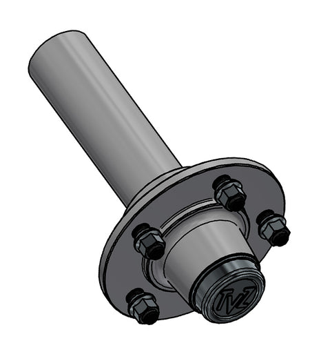 Hub & Spindle Assembly, 5 Bolts, Load Capacity 3,600 lb, Round spindle, EU - European standard, Heavy duty - AG Machinery Depot