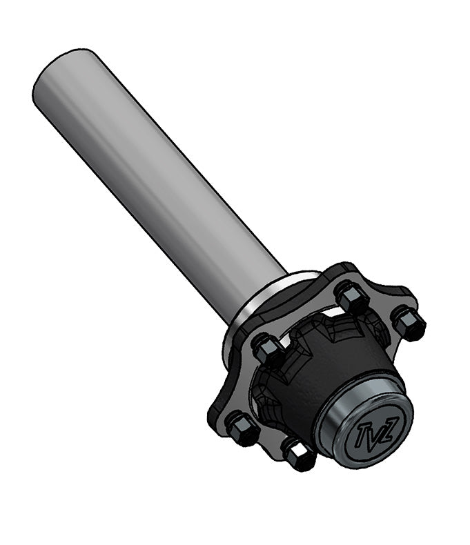 Hub & Spindle Assembly, 6 Bolts, Load Capacity 9,000 lb, Round spindle, EU - European standard, Heavy duty - AG Machinery Depot
