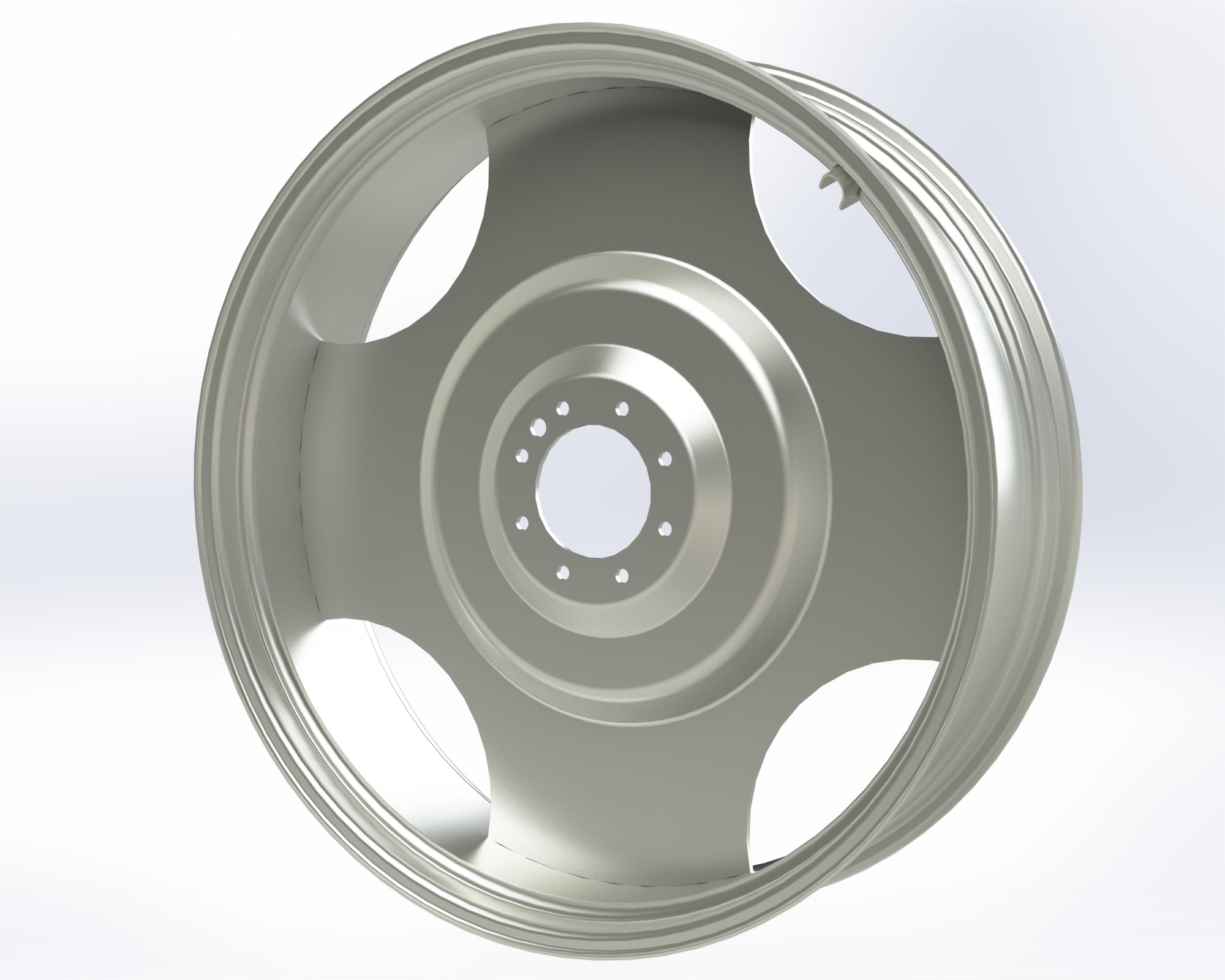 Wheel, 10" X 38", 8 Holes, Galvanized - Irrigation, US standard